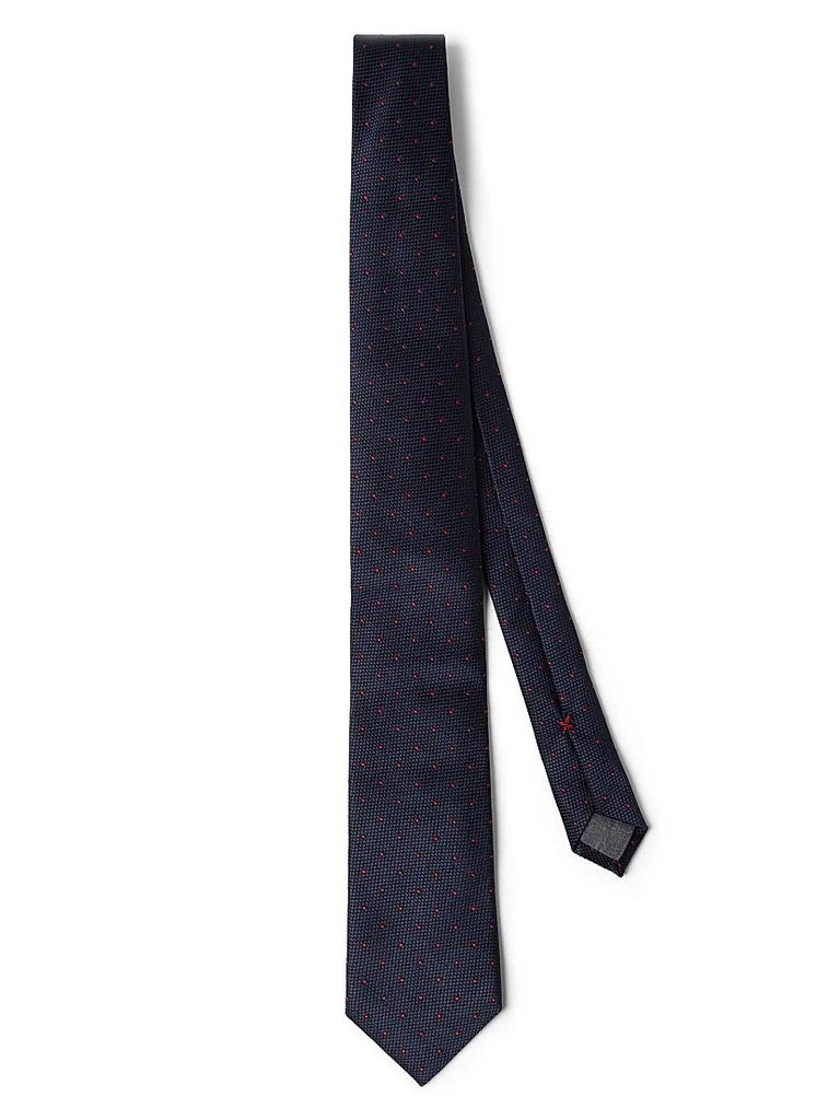 Brunello Cucinelli Spotted Silk Tie 1