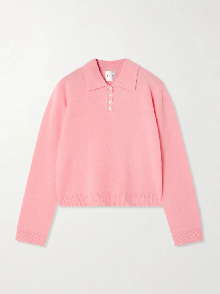 LESET Jesse Wool Polo Sweater