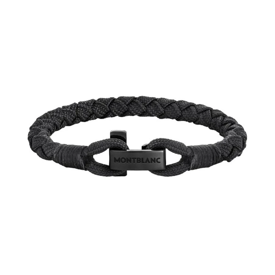 MontBlanc T-Hook Bracelet in Black Nylon 
Stainless Steel