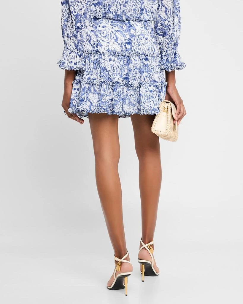 Cinq a Sept Thea Sketchbook Floral Mini Skirt 3