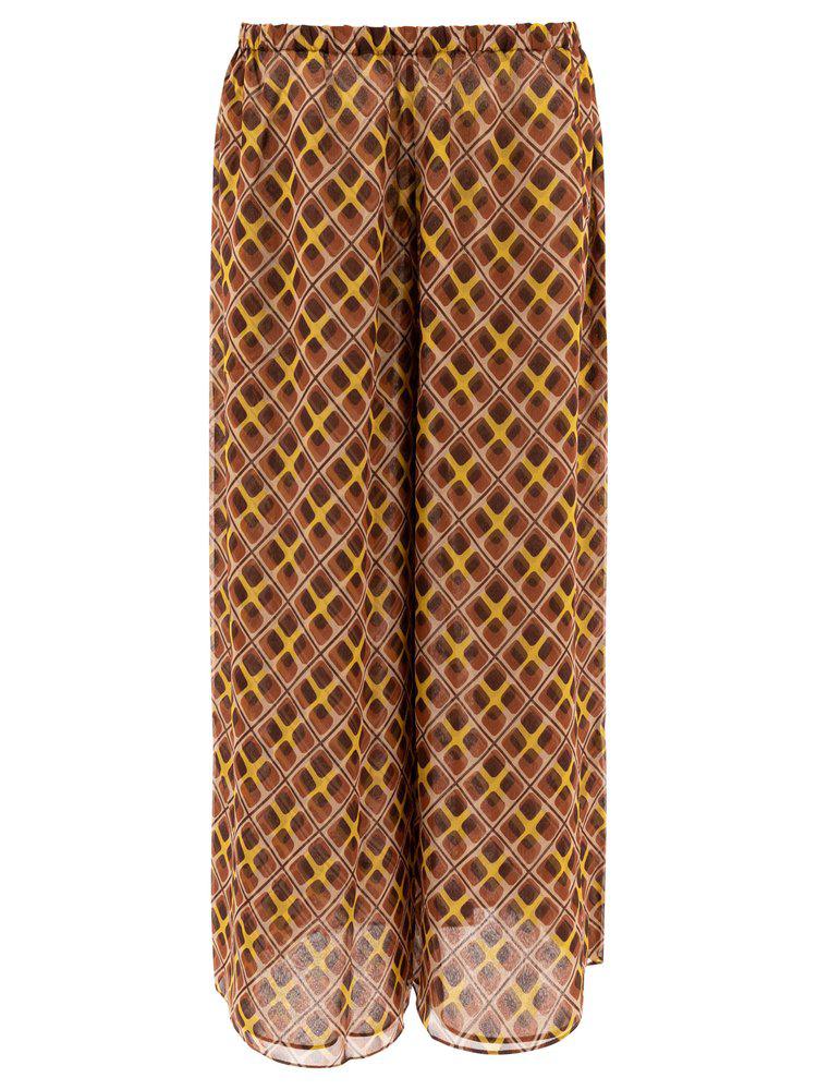 BODE Bode Geometric Print Midi Skirt