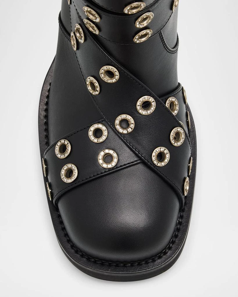 Mach 
Mach Buckle Belt Leather Combat Boots 5