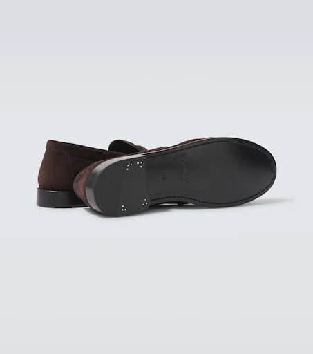 Yves Saint Laurent Le Loafer suede penny loafers 7