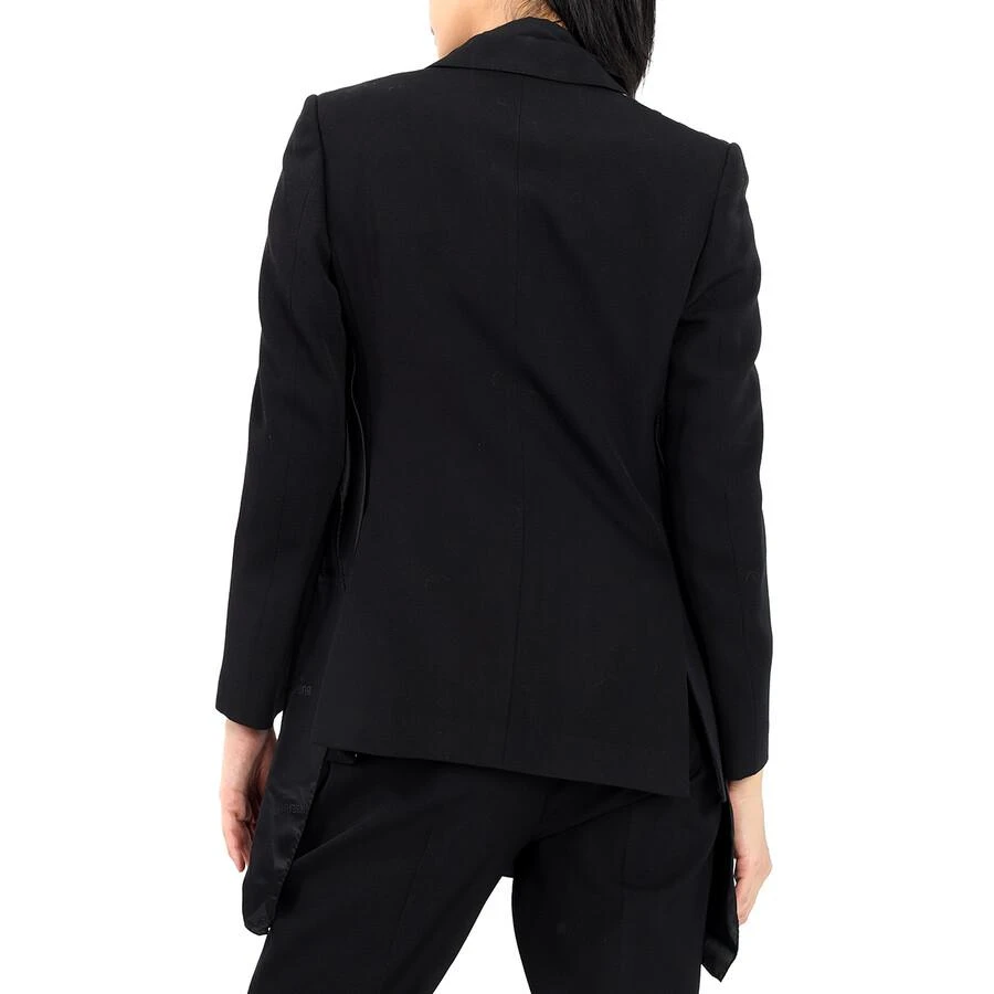 Burberry Black Wool Logo Panel Detail Tailored Jacket 3