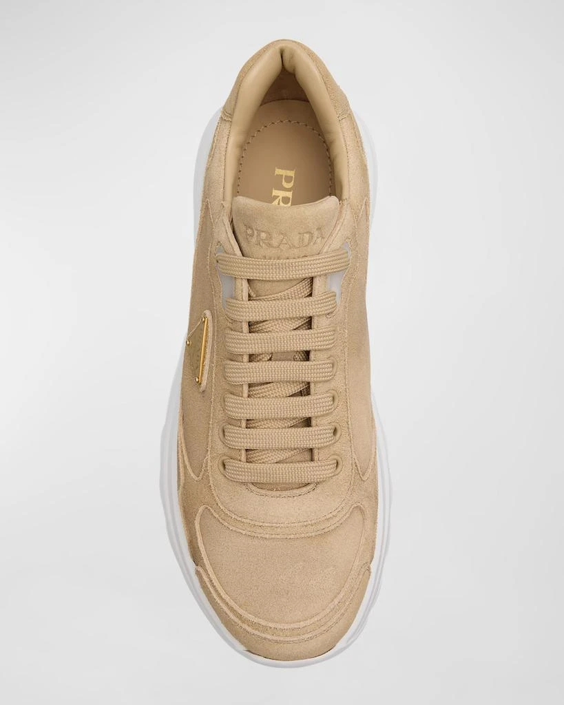 Prada Suede Logo Runner Sneakers 6