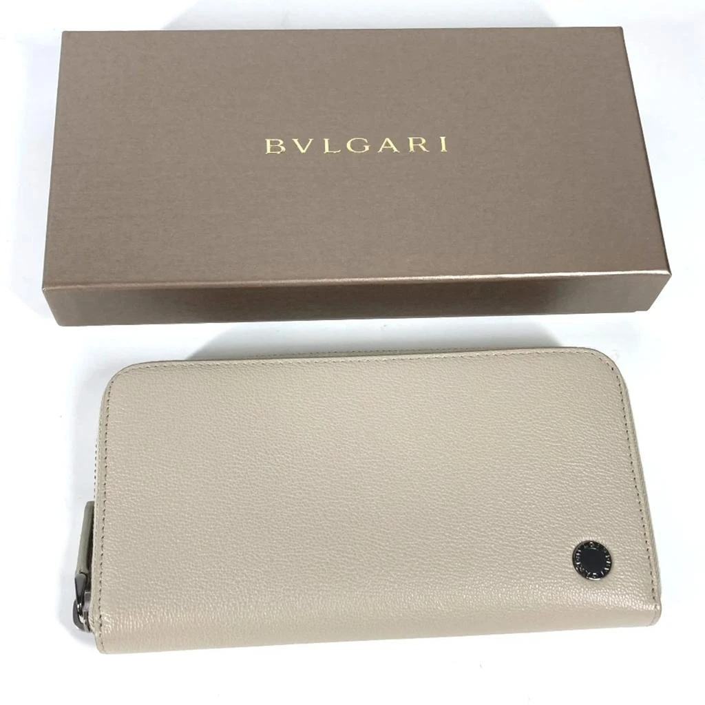 BVLGARI Leather Long Wallet (Bi-Fold) (Pre-Owned) 2