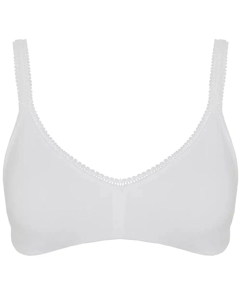 Le Mystère Women
s Cabana Cotton Lace-Trim Bralette 010404 4