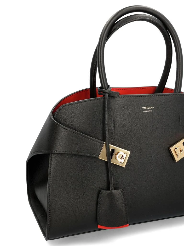 Salvatore Ferragamo Ferragamo Hug Logo Printed Tote Bag 4