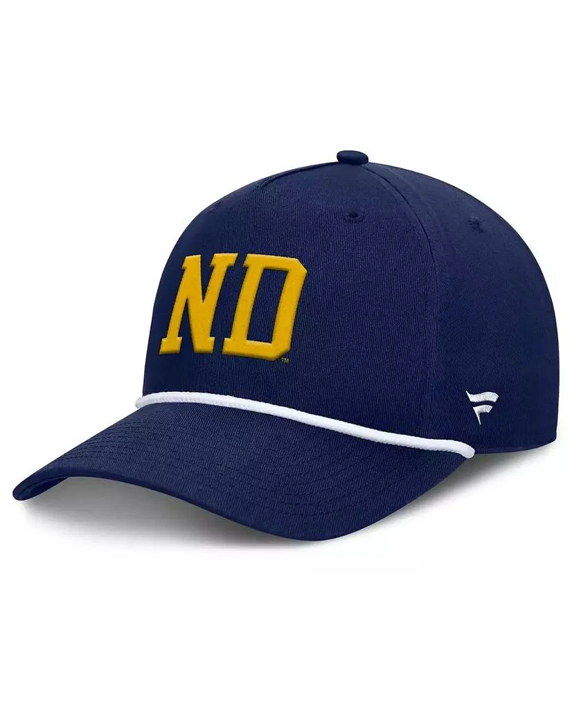 Fanatics Men's Navy Notre Dame Fighting Irish Foul Ball Rope Adjustable Hat 1