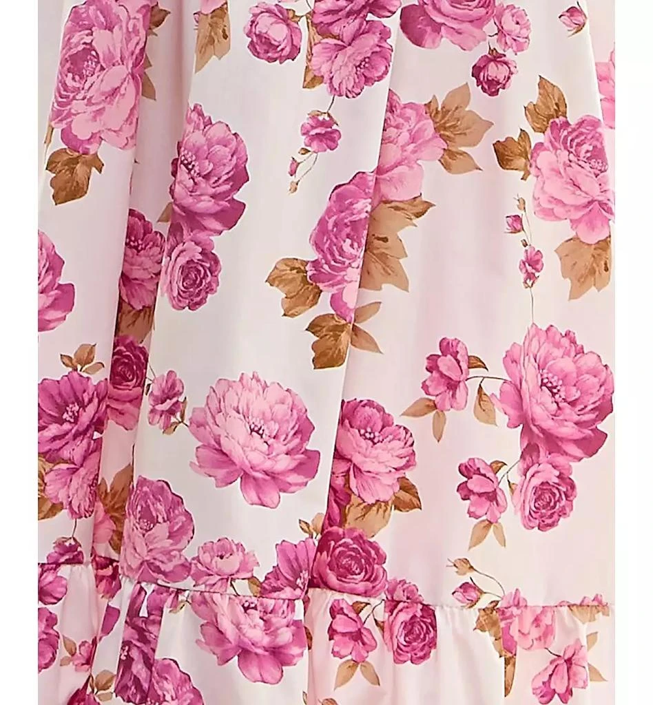 BEAUTY & GRACE Juniors' Printed Pleat-Front Smocked-Back Dress 4