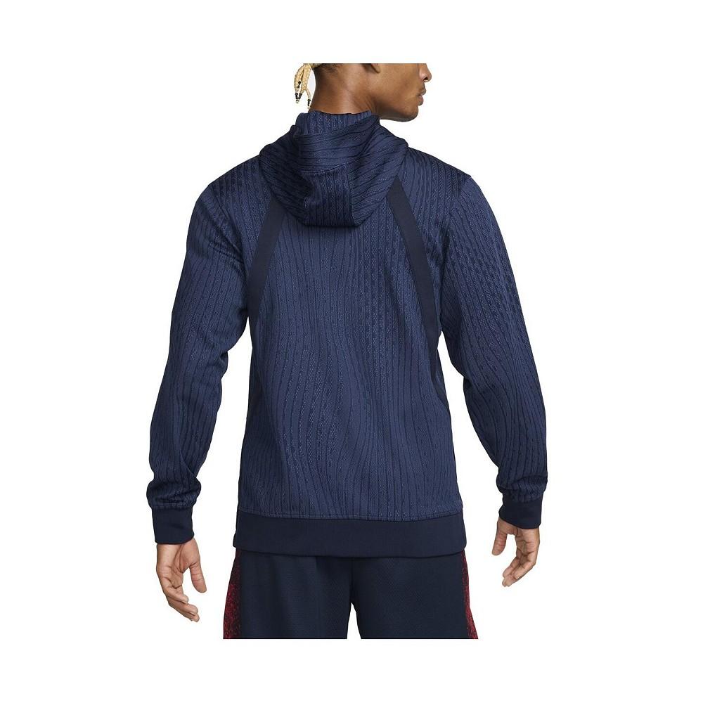 Nike Men's Blue USA Basketball Authentic On-Court Game Full-Zip Jacket