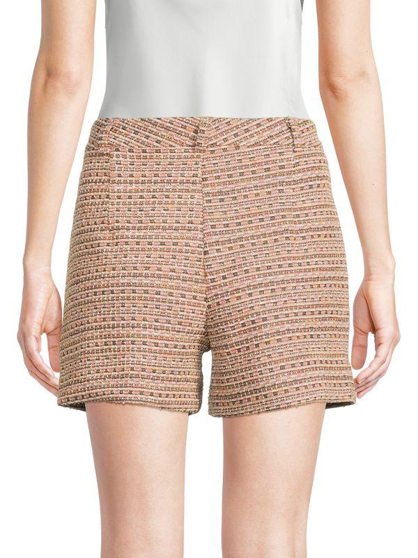 Lea & Viola ​Tweed Button-Detail Shorts