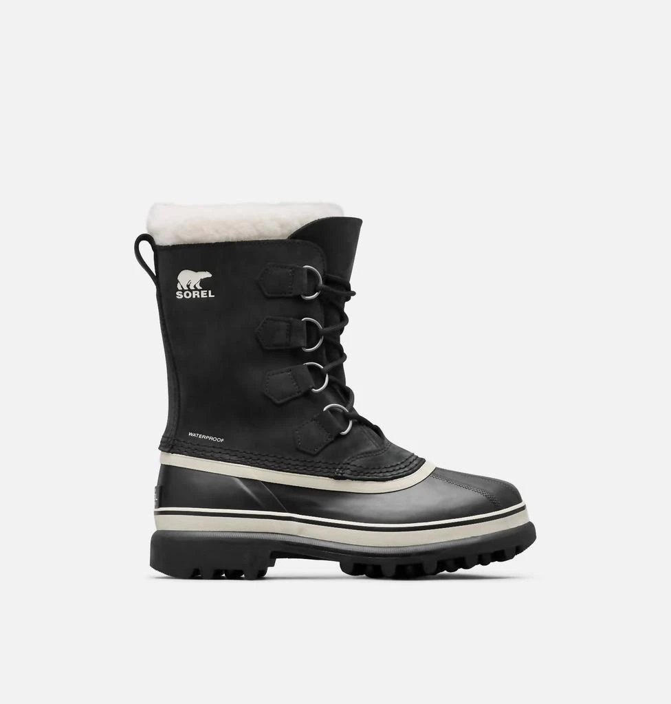 SOREL Women's Caribou Wp Winter Boots In Black/stone 2