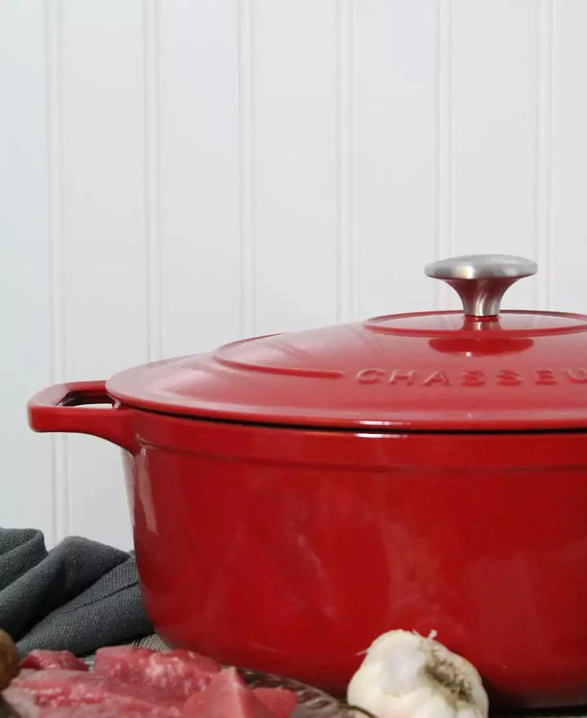 Chasseur French Enameled Cast Iron 6.25 Qt. Round Dutch Oven 4