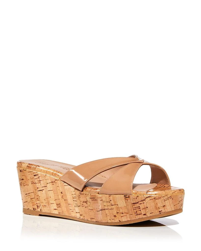 Stuart Weitzman Women's Carmen Platform Slide Sandals 1