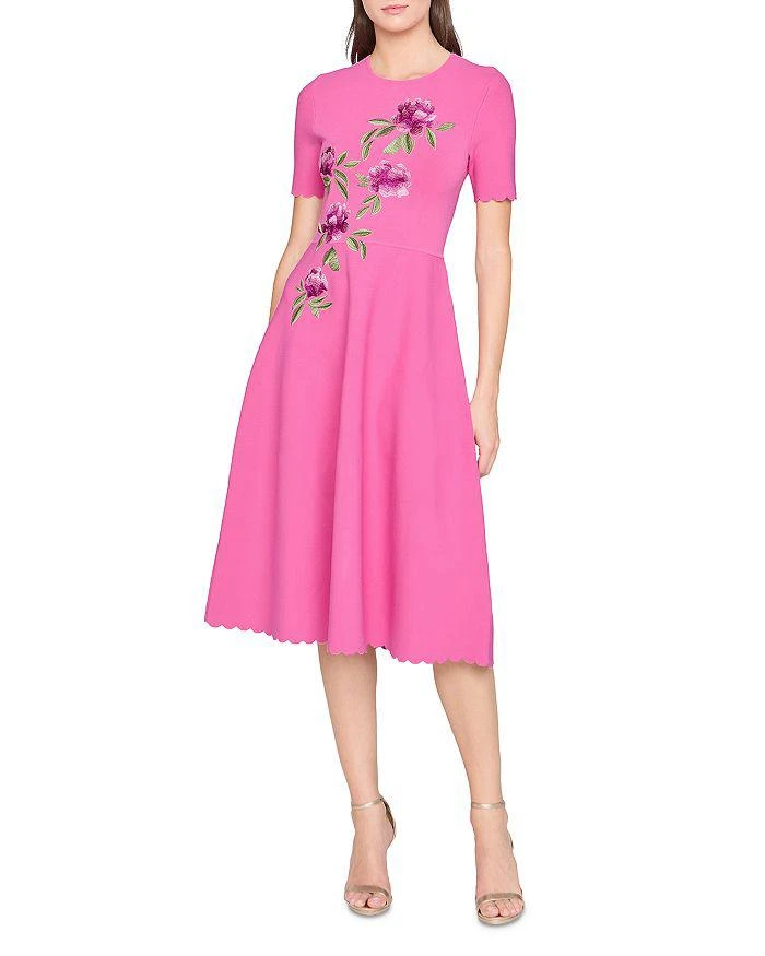 theia gia beaded shawl-embellished dress Sophia Beaded Shawl Gown