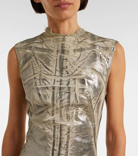 Rick Owens Coated denim maxi dress 4