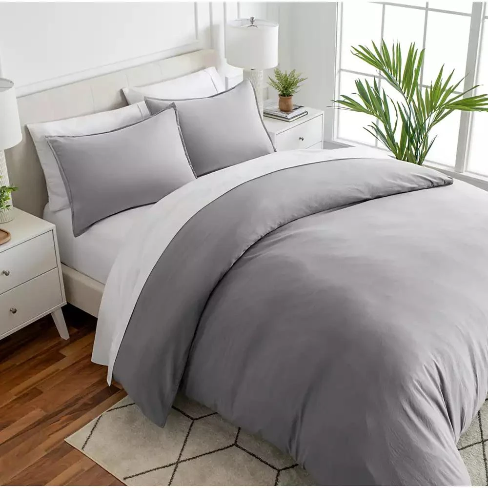 Bare Home Ultra-Soft Sand washed King Duvet Cover 
Sham Set