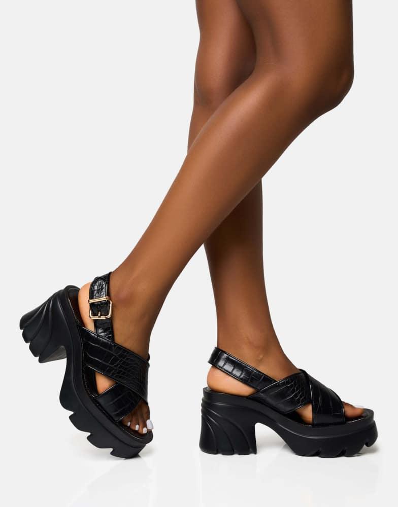 Public Desire Public Desire Yuki chunky sandal with western