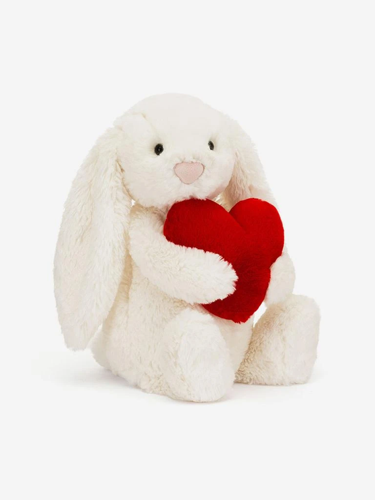 Jellycat Bashful Love Heart Bunny in White (31cm) 2