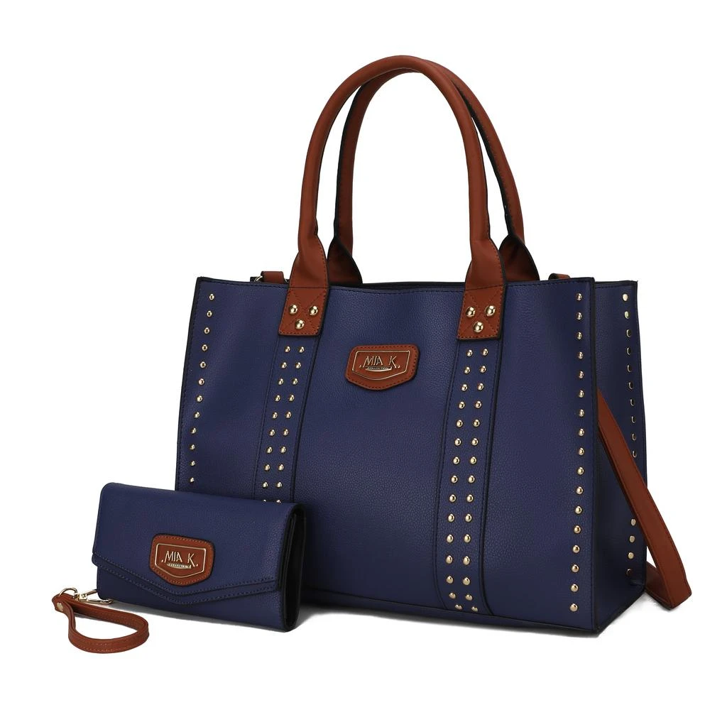 MKF Collection By Mia K. Davina Vegan Leather Women’s Tote Bag with wallet 14