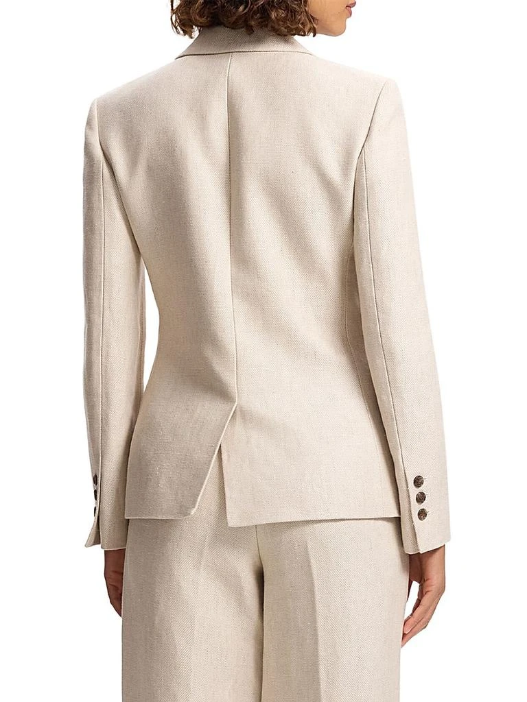 Theory Linen Single-Breasted Blazer 5