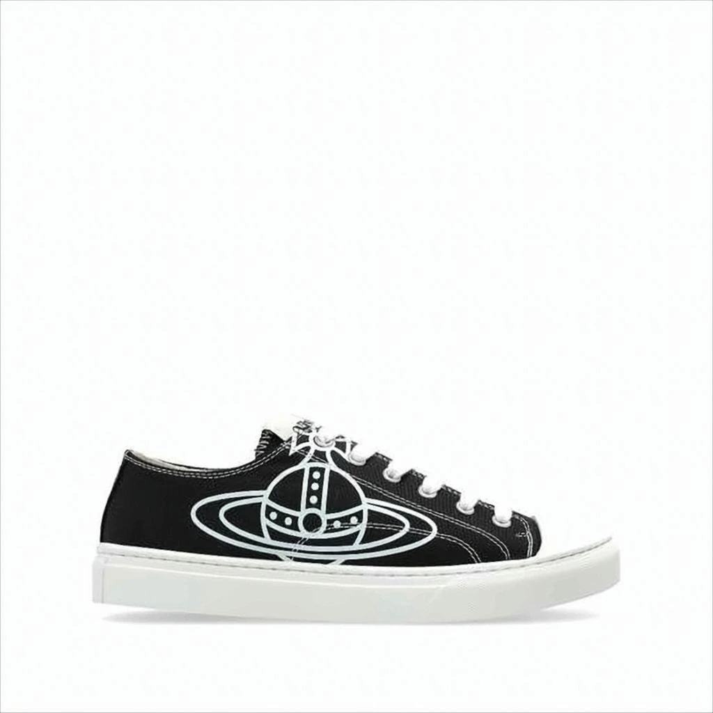 Vivienne Westwood Canvas Low-Top Sneakers with Graphic Emblem
