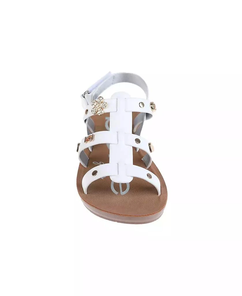 Bebe Little Girls Flat with Charm and Stylish Sandals 4