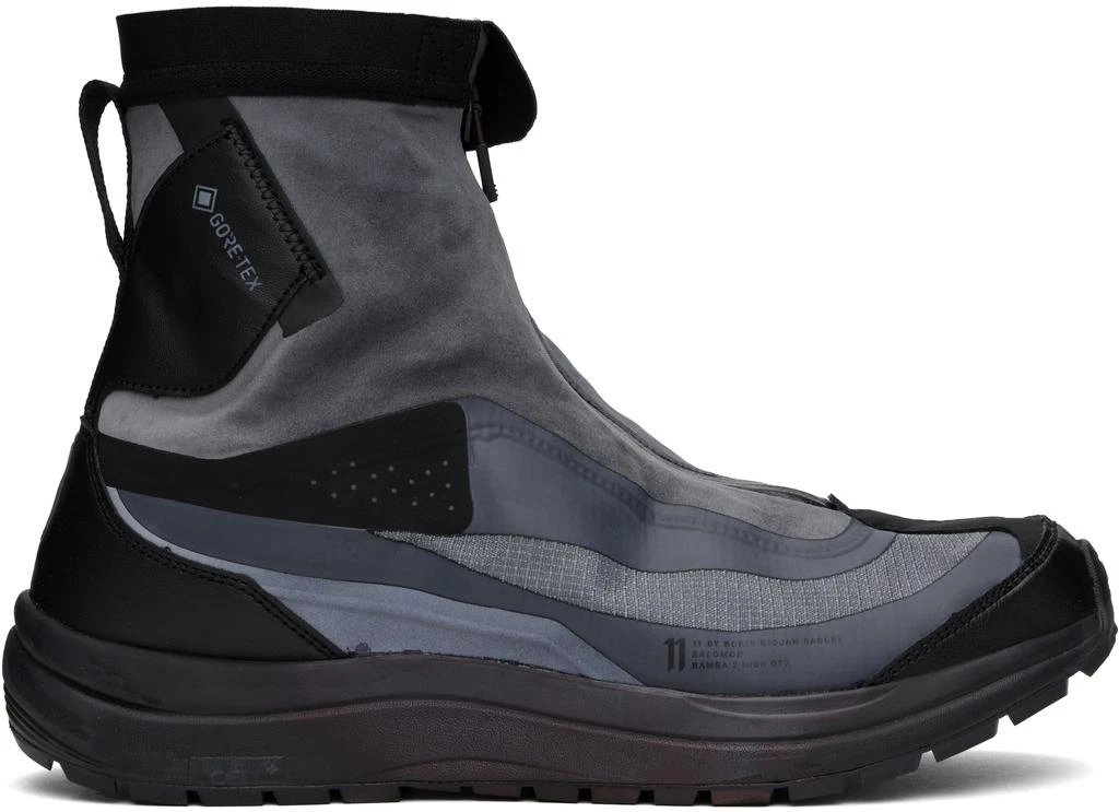 11 by Boris Bidjan Saberi Black & Gray Salomon Edition Bamba 2 High GTX V2 Sneakers 1