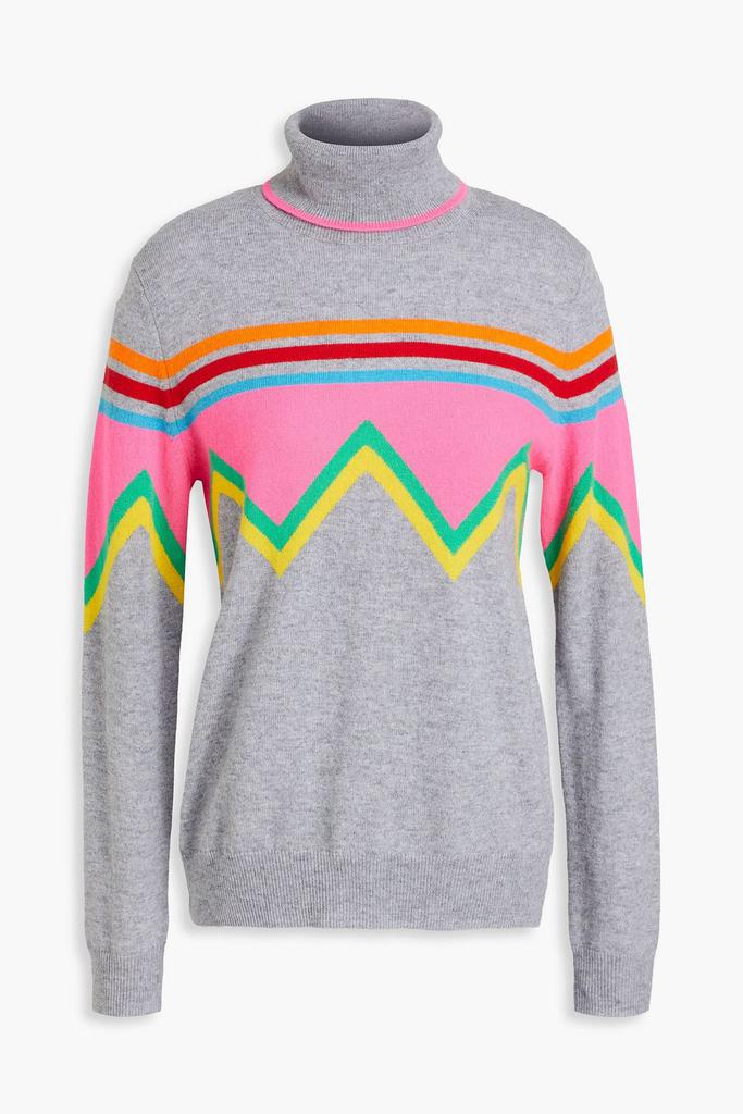 Chinti & Parker Intarsia wool and cashmere-blend turtleneck sweater