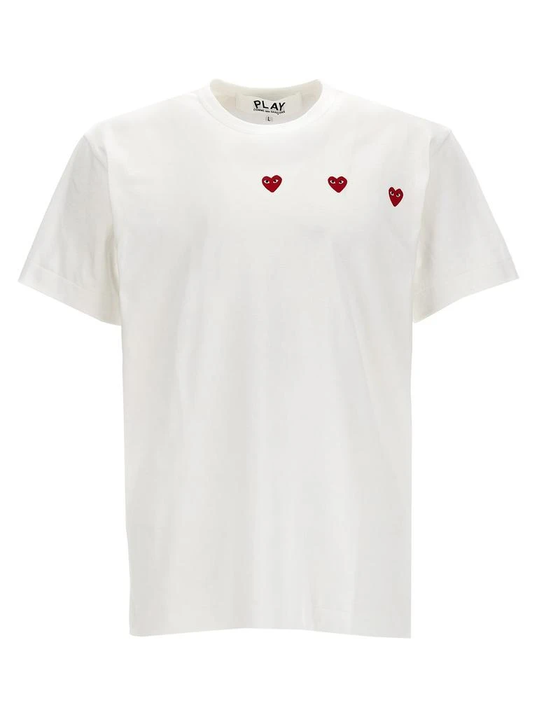 Comme des Garçons Play Comme des Garçons Play Triple Hearts Crewneck T-Shirt 1