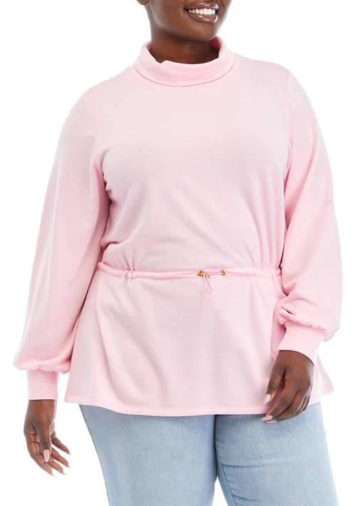 Crown & Ivy™ Ivy Plus Size Funnel Neck Sweatshirt 1