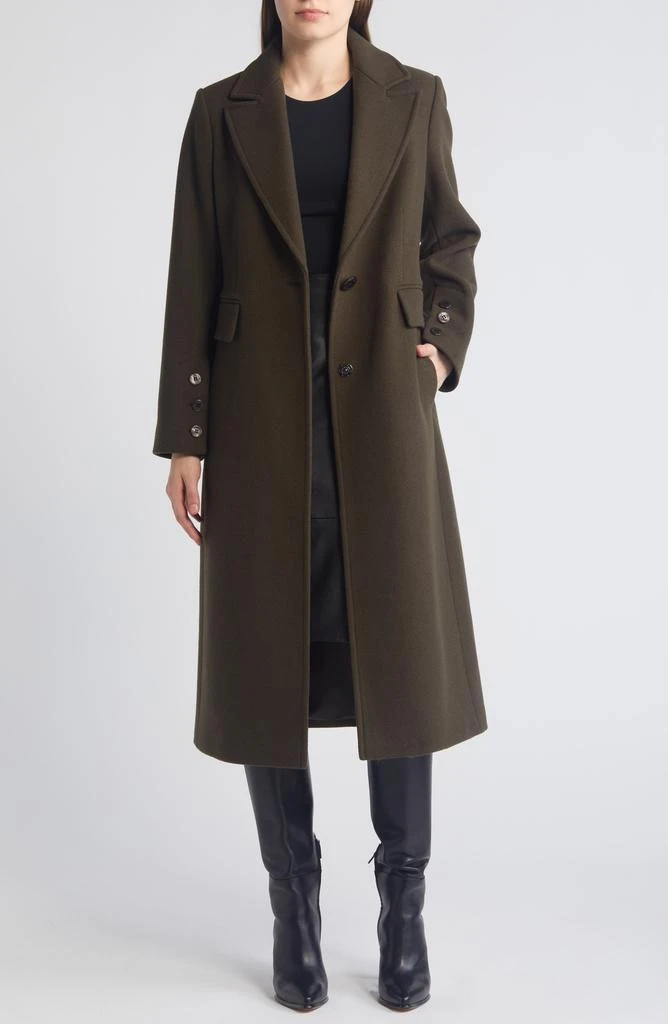 Sam Edelman Single Breasted Wool Blend Reefer Coat 4
