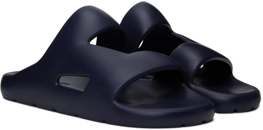 Bottega Veneta Navy Band Slides 4