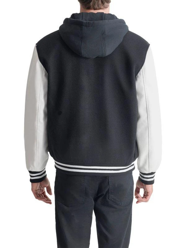 DKNY Hooded Varsity Jacket 2