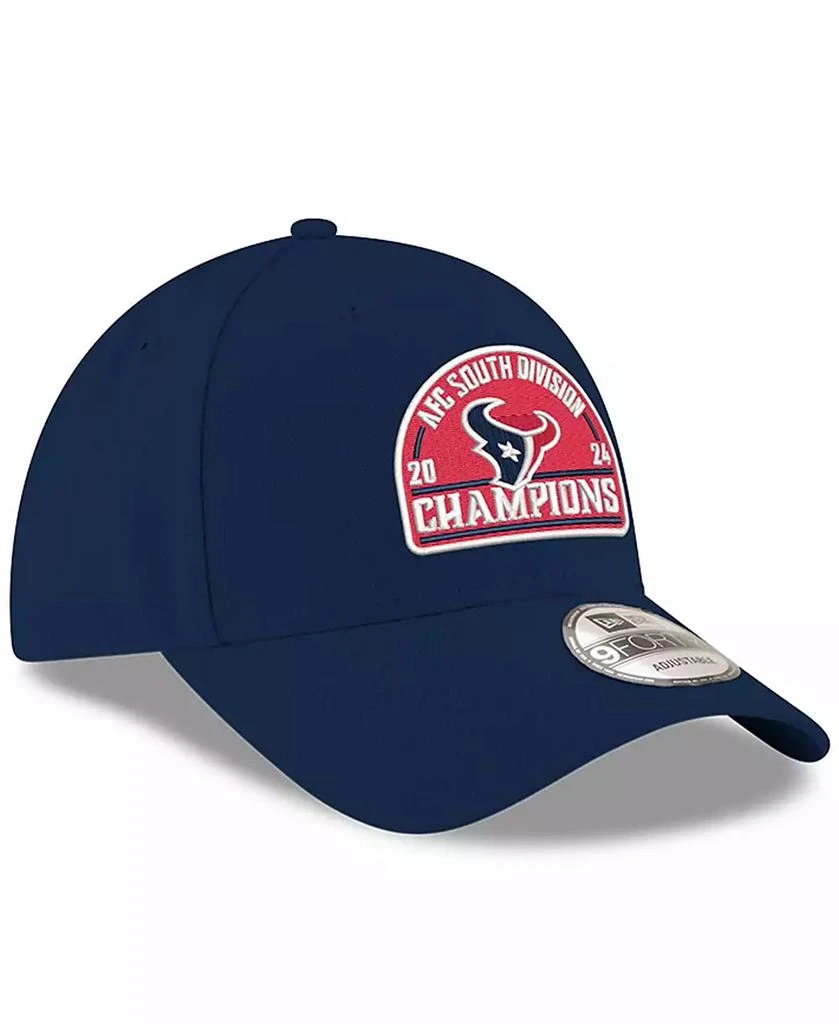 New Era Men's Navy Houston Texans 2024 AFC South Division Champions 9FORTY Adjustable Hat 3