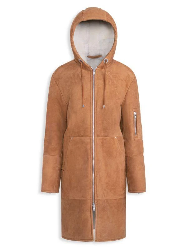 WOLFIE FURS Teddy Shearling Parka Jacket 1