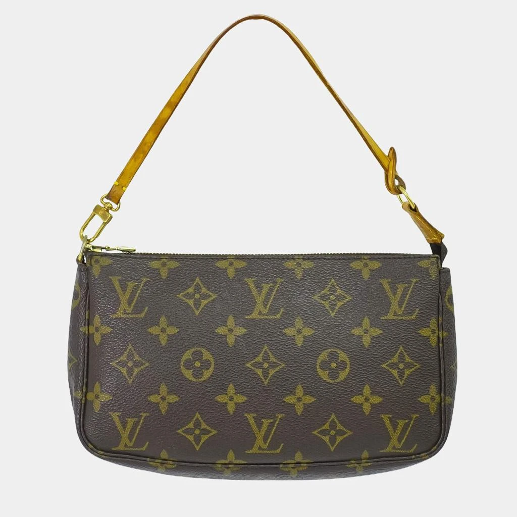 Louis Vuitton Louis Vuitton Brown Monogram Canvas  Pochette Accessoires Clutch Bag 1