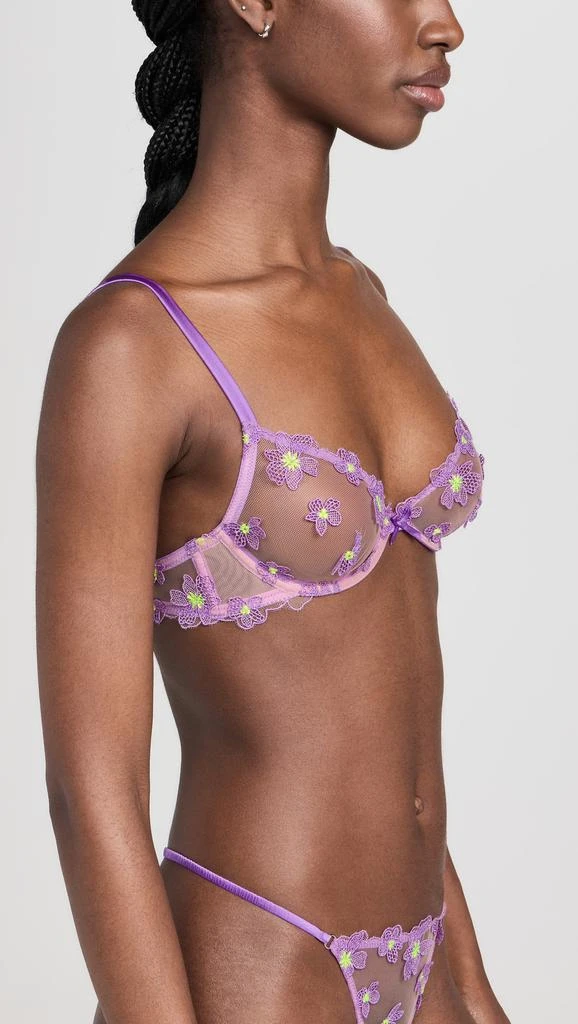 Fleur du Mal Petal Embroidery Demi Bra 3