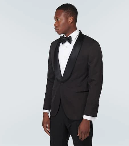 Brunello Cucinelli Single-breasted silk tuxedo jacket 3