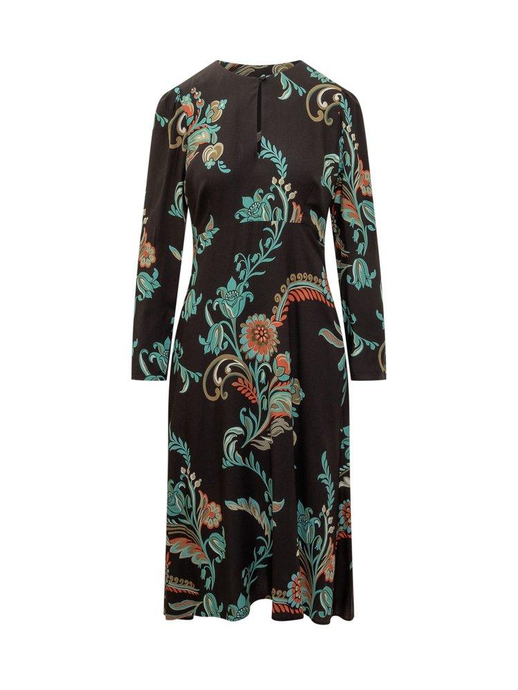 Viscose dress with iconic multicolor print – On Sale Now