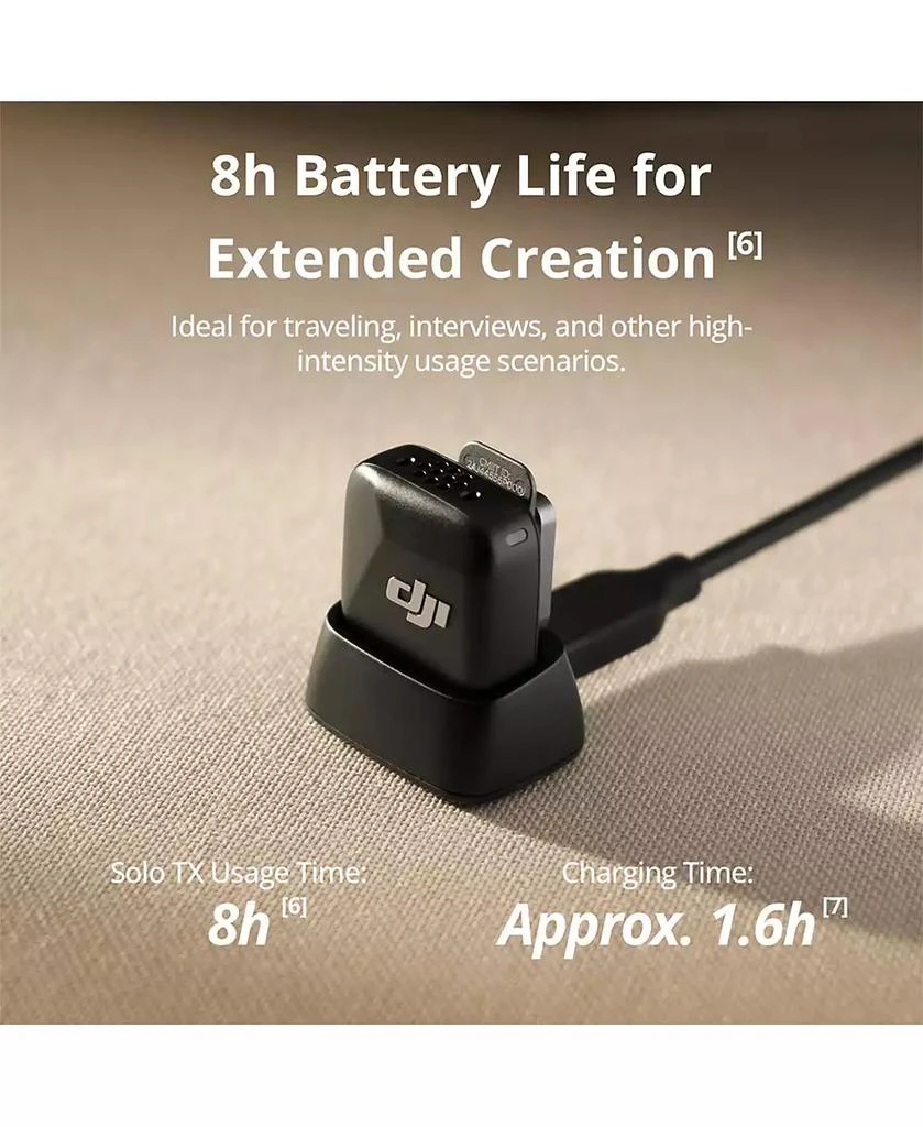 DJI Mic Mini Clip-On Transmitter with Built-In Microphone, Arctic White 2