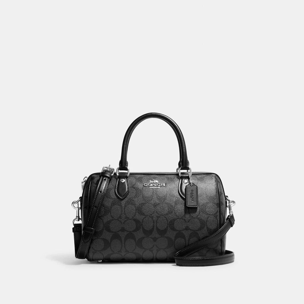 Coach Rowan Satchel In Signature Canvas 8