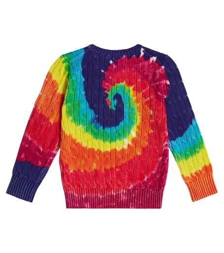 Ralph Lauren Tie-dye cable-knit cotton sweater 4