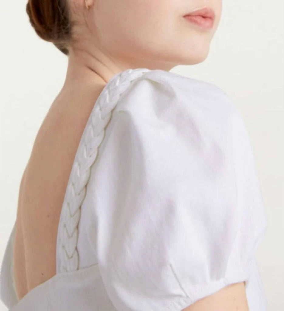 Cinq a Sept Braided Braden Top In White 4