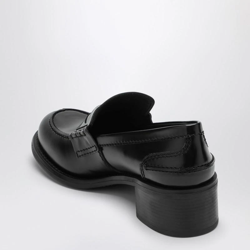Miu Miu Black Penny loafer in brushed leather 4