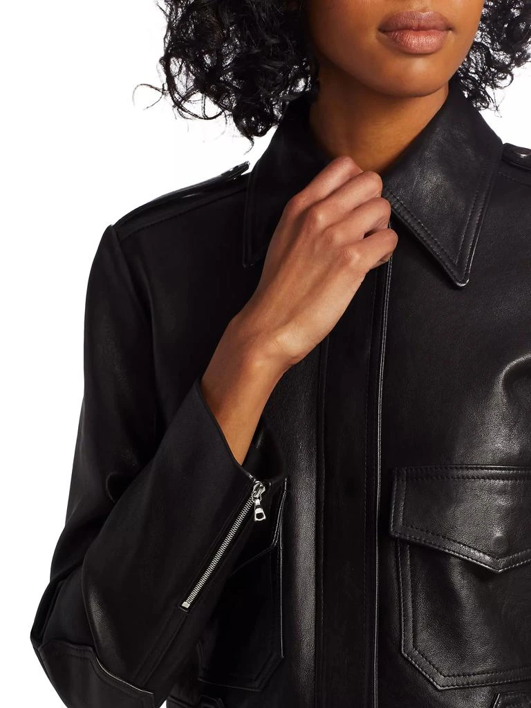 Khaite Cordelia Moto Leather Jacket 6