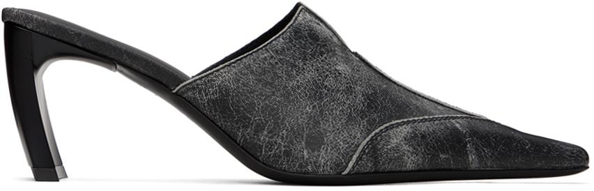 サンダル・ミュール [NICEGHOSTCLUB][X NOTTZ]HALF CUT MULE SLIPPER_BLACK(NGNZ00 YELLO / NOIR SNEAKER MULES
