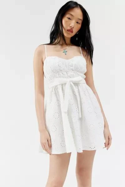 Kiss The Sky Kiss The Sky Pearl Eyelet Mini Dress 1