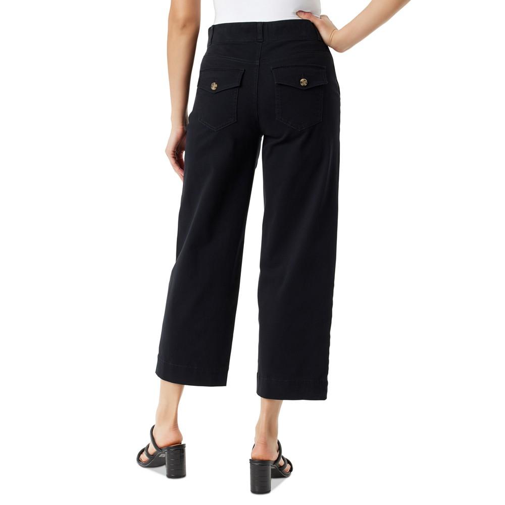 Gloria Vanderbilt Petite Amanda Shape Effect Wide-Leg Crop Jeans